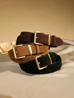 Ceinture Femme  – Cuir Suédé Vachette