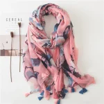 Écharpe foulard Femme Rose -  Été