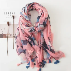 Écharpe foulard Femme Rose -  Été