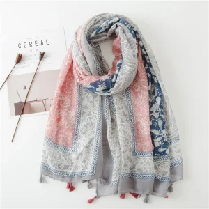 Écharpe foulard Femme Été -  Fleurs