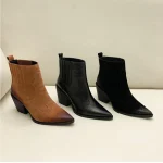 bottines femme en cuir western