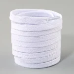 lacets plats en coton pour baskets blancs