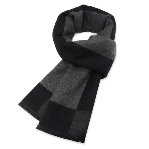 Foulard Homme  à Carreaux - Noir