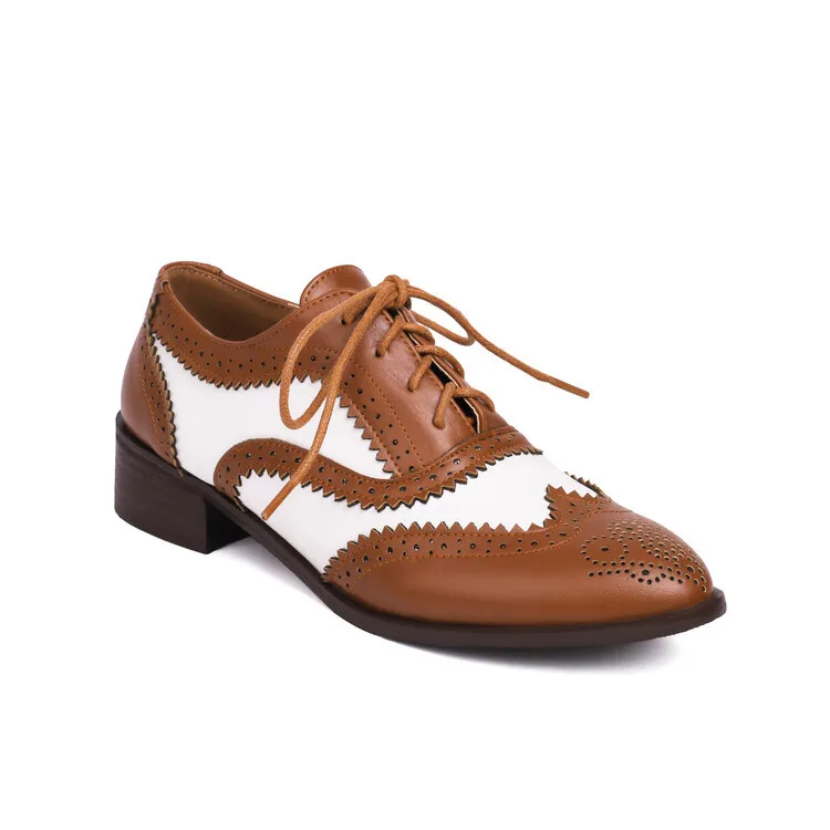derbies femme en cuir noir