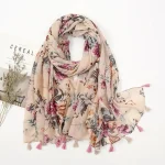 Écharpe Foulard Femme  –  Rose
