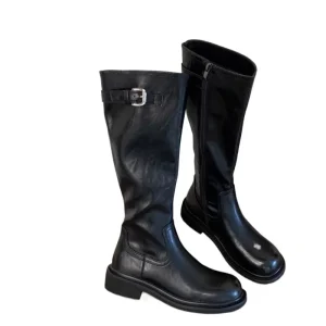 Bottes Femme Mi-mollet -  Ceinture