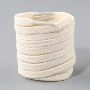 Lacets Plats en Coton pour Baskets - Beige