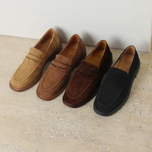 chaussures en daim femme haut de gamme