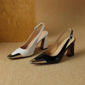 escarpins en cuir pour femmes