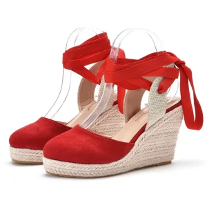 espadrille femme rouge été