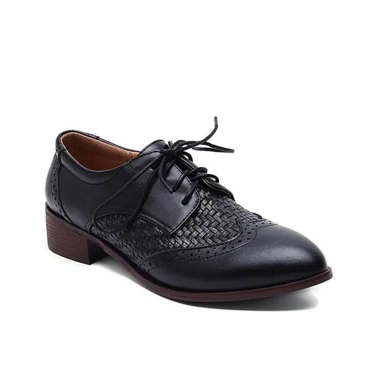 derbies avec lacets pour femme