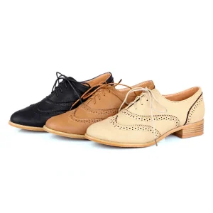 derbies femme à lacets cuir