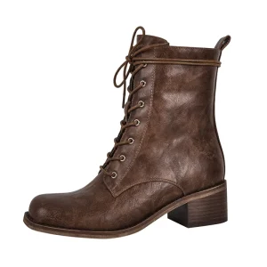 bottines femme à lacets gothiques