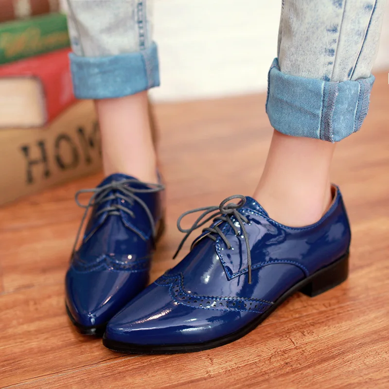 Derbies Femme À Lacets - Cuir – Image 19