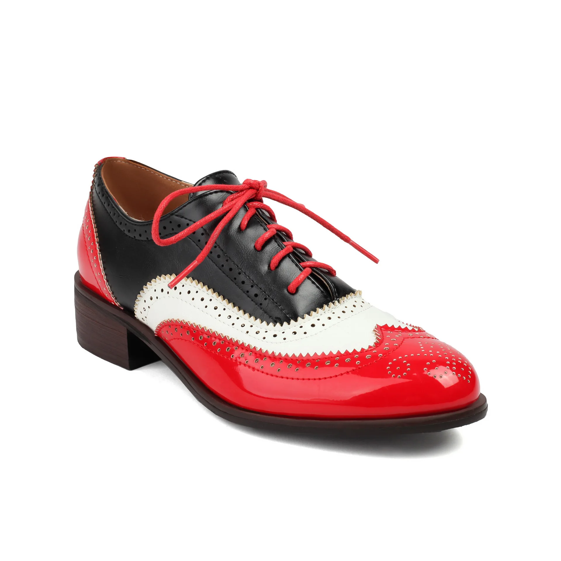 derbies en cuir pour femme
