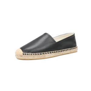 Espadrilles Plates Femme - Cuir