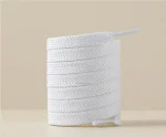 Lacets Plats en Tissu  pour Baskets - Blanc