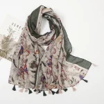 Foulard Femme  –  à Imprimé Floral