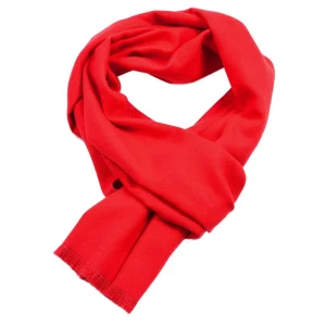 Foulard Homme rouge – Cachemire Uni