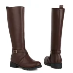 bottes femme à lacets moto