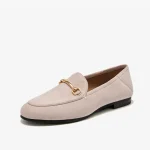 Mocassins femme Cuir de Vache - Rose