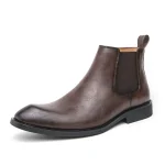 Bottines Chelsea homme – cuir rétro