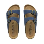 Mules femme avec boucle –  Bleu