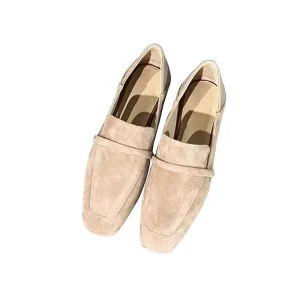 Mocassins femme Cuir de Vache - Beige
