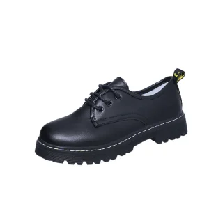 Derbies Femme Noire – Bout Rond