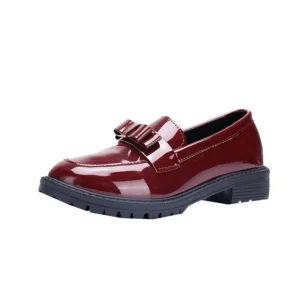 Mocassins femme simple - Rouge