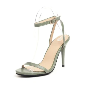 Sandales femme grande taille - Vert & Abricot