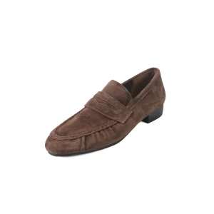 Mocassins femme  Daim Naturel - Marron