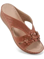 Sandales tendance femme  – cuir & antidérapantes