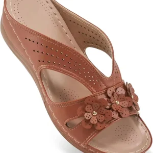 Sandales tendance femme  – cuir & antidérapantes