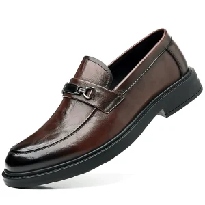 Mocassins homme Cuir Italien - Marron