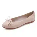 Ballerines femme verni cuir - Kaki