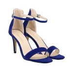 Sandales daim femme - Bleu