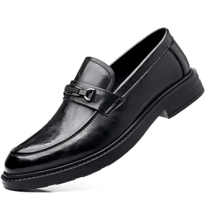 Mocassins homme Cuir Italien - Noir