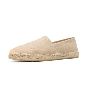 Espadrilles plates pour femmes - Beige