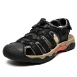 Sandales homme grandes tailles - Noir