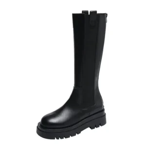 Bottes Hautes Femme Cuir Imperméables - 6cm