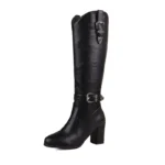 Bottes Cavalières Femme élégante - Talon Bloc