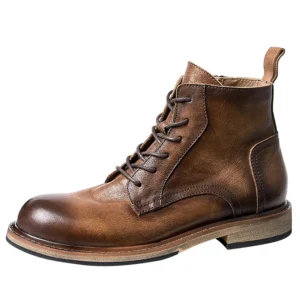 Bottines élégantes Montantes Homme | Cuir Luxe
