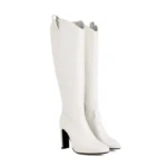 Bottes Cuir femme Talon 10 cm | Large Á Enfiler