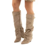 Bottes Hautes Femme Cuir | Tendance Intemporel