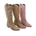 Bottes Western Brodées Femme | Cuir Souple