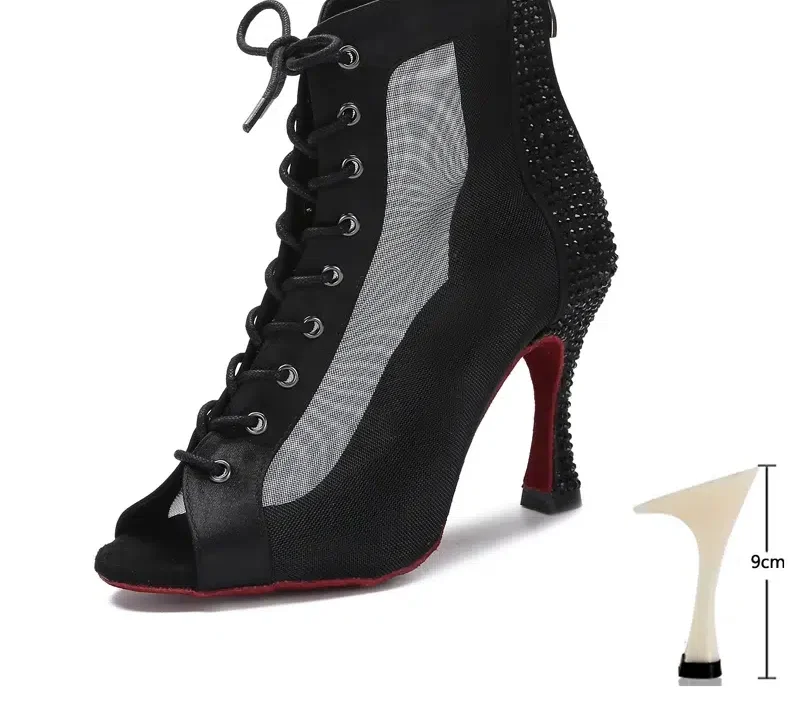 Sandales Bottines À Talons Bout Ouvert À Lacets | De Danse – Image 7