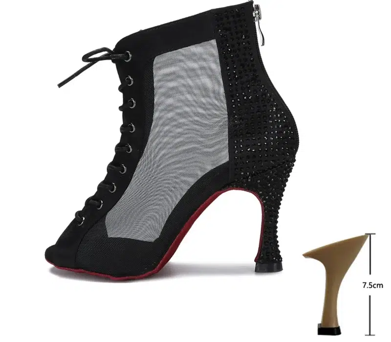 Sandales Bottines À Talons Bout Ouvert À Lacets | De Danse – Image 6