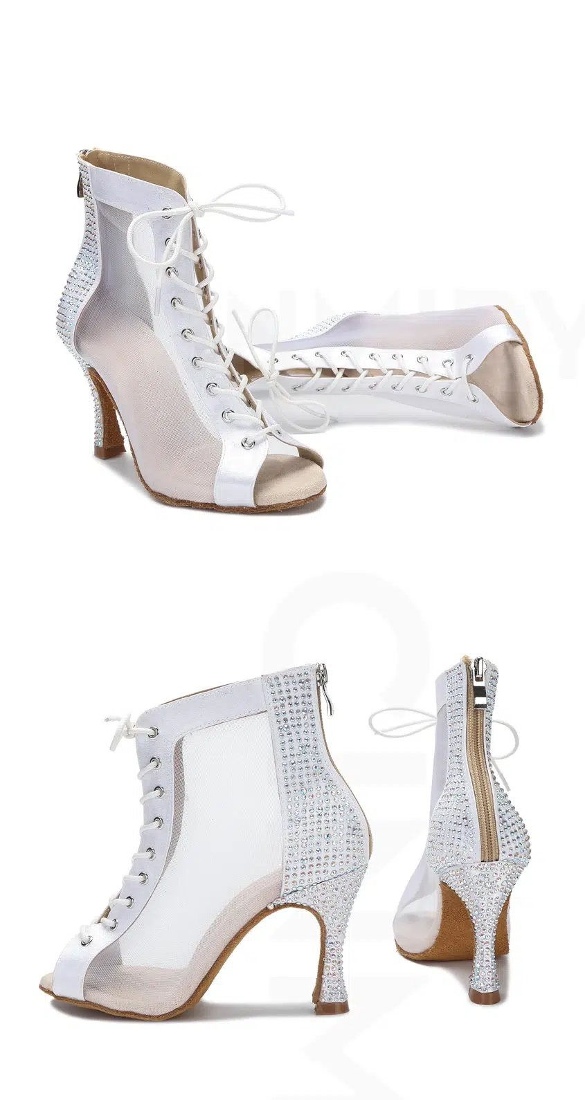 Sandales Bottines À Talons Bout Ouvert À Lacets | De Danse – Image 8