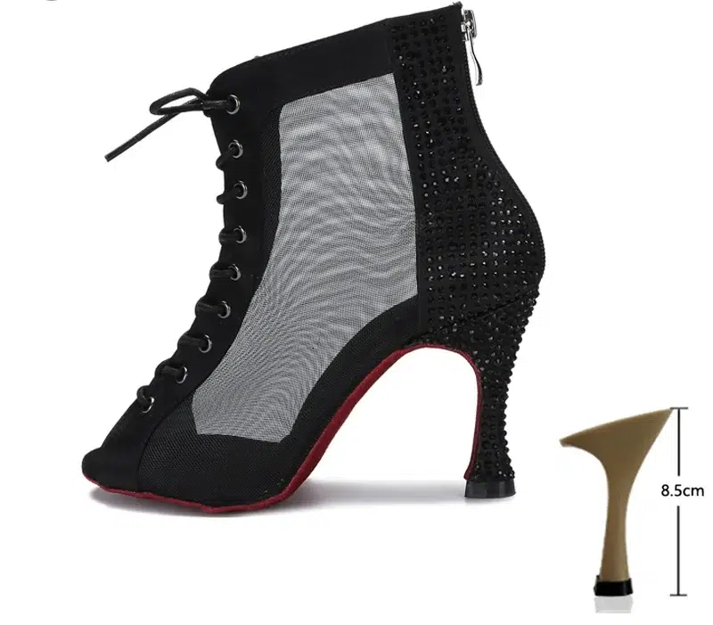 Sandales Bottines À Talons Bout Ouvert À Lacets | De Danse – Image 5